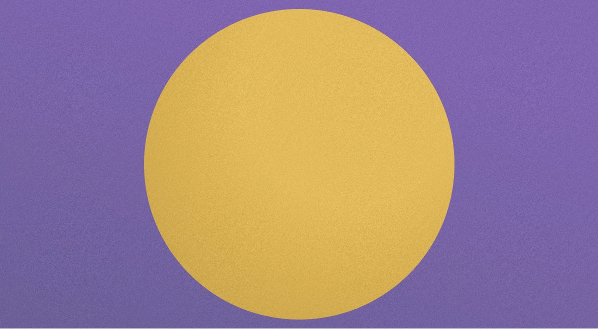 a simple illustration of ... how do you do a simple illustration of God? I just did a large yellow circle on a purple background