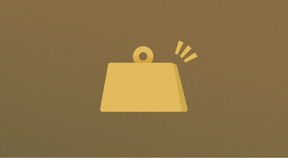 a simple illustration of a heavy weight